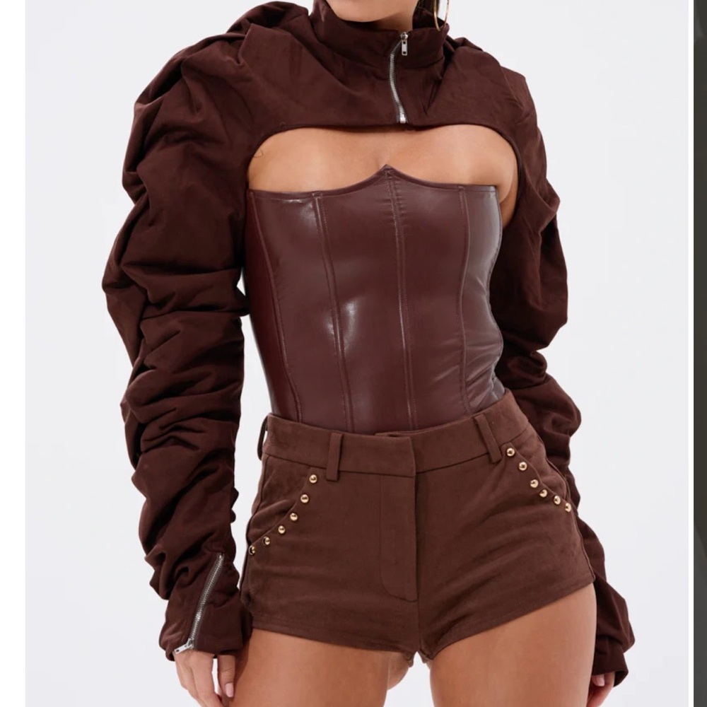 ✨AKIRA Black Satin Bolero Jacket✨